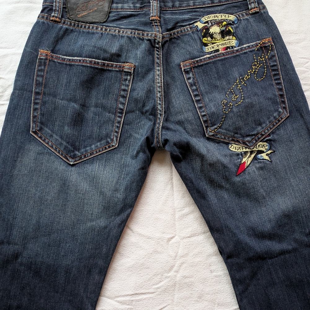 ED HARDY Men's Blue Jeans